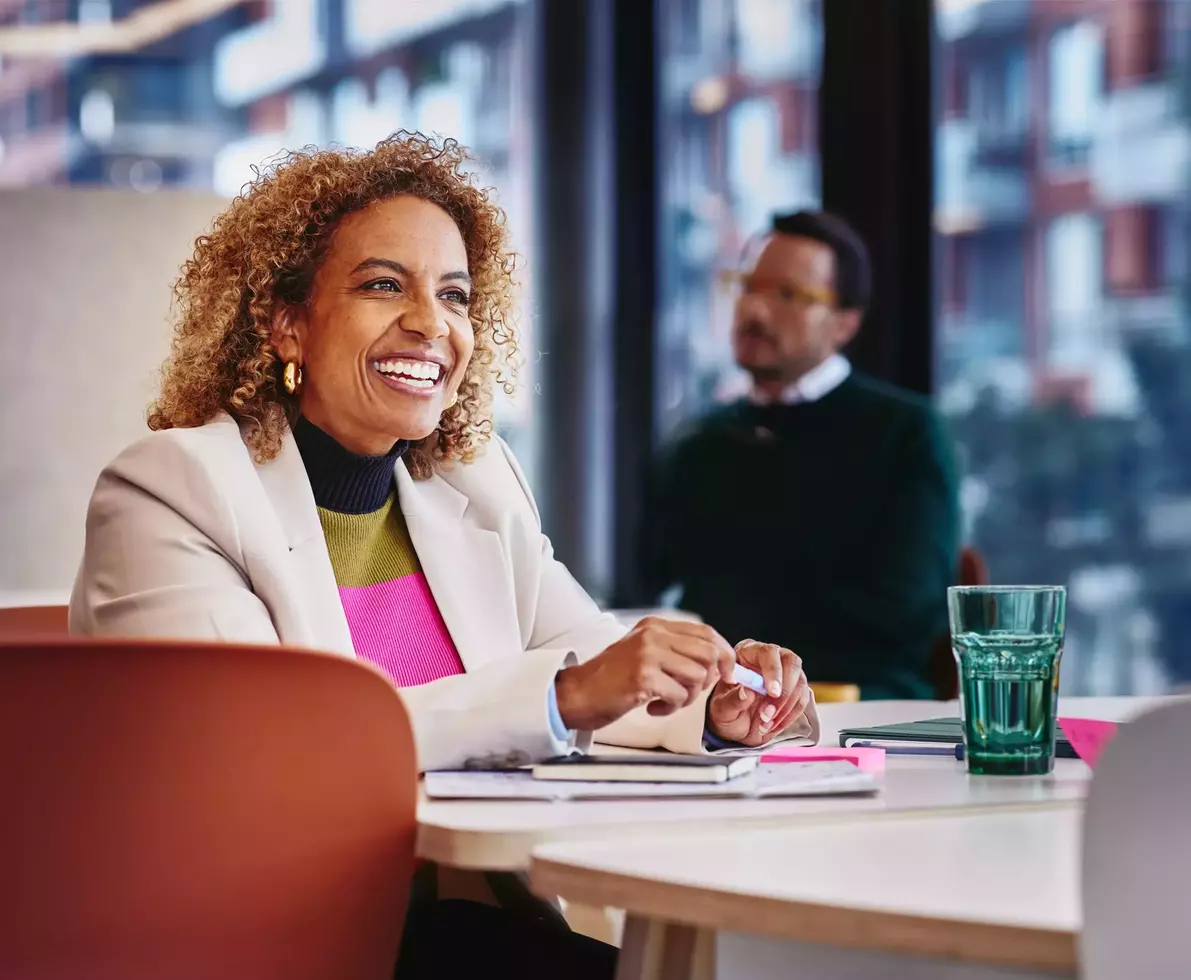 female_smiling_at_work